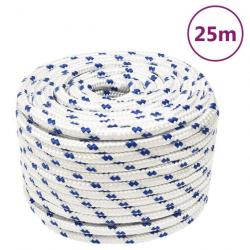 Corde de bateau Blanc 14 mm 25 m Polypropylène