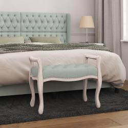 Banc Gris clair 80x45x60 cm Velours