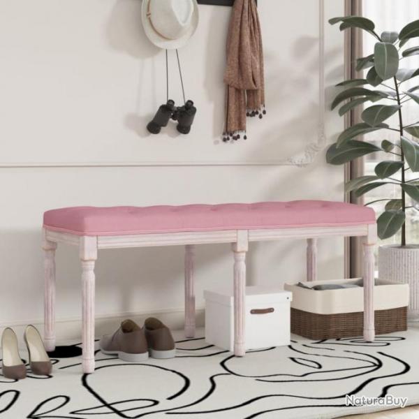 Banc Rose 110x40x49 cm Velours