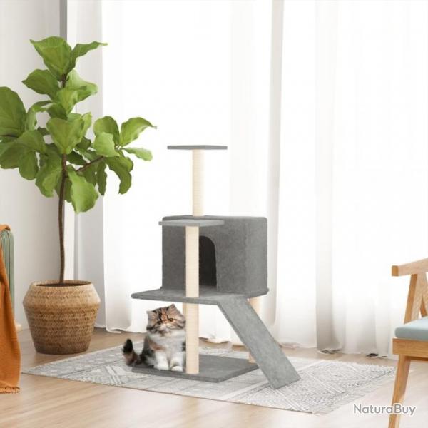 Arbre  chat avec griffoirs en sisal Gris clair 109 cm