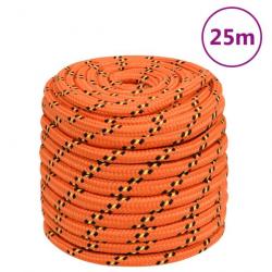 Corde de bateau Orange 18 mm 25 m Polypropylène