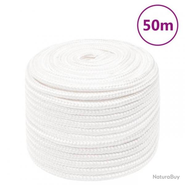 Corde de bateau Blanc complet 14 mm 50 m Polypropylne