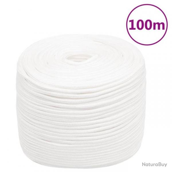 Corde de bateau Blanc complet 10 mm 100 m Polypropylne