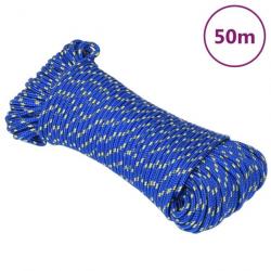 Corde de bateau Bleu 5 mm 50 m Polypropylène