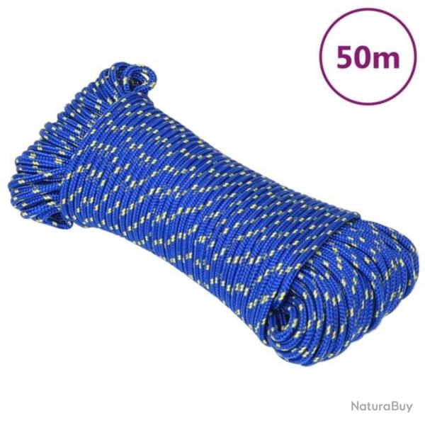 Corde de bateau Bleu 5 mm 50 m Polypropylne