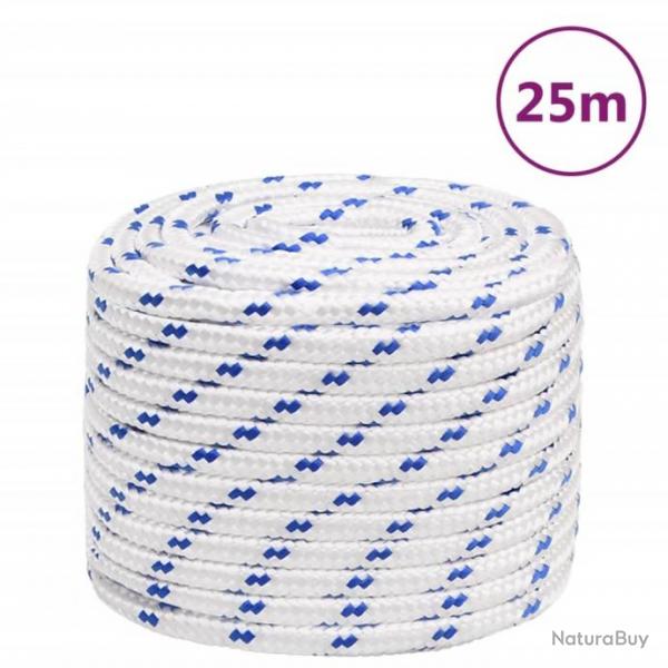 Corde de bateau Blanc 16 mm 25 m Polypropylne