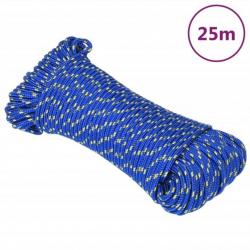 Corde de bateau Bleu 4 mm 25 m Polypropylène