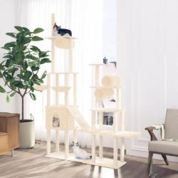 Arbre à chat avec griffoirs en sisal Crème 279 cm