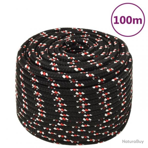 Corde de bateau Noir 14 mm 100 m Polypropylne