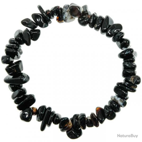 Bracelet en onyx - perles baroques