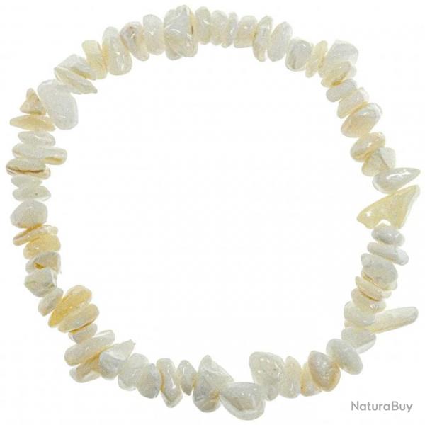 Bracelet en nacre blanche - perles baroques