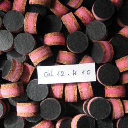 100  Bourres  liège  feutre  rose  et  liège  cal  12  hauteur  10 mm