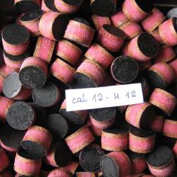 100  Bourres  liège  feutre  rose  et  liège  cal  12  hauteur  12 mm