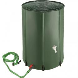 Récupérateur d'eau de pluie 380L pliable avec système de filtration - Livraison gratuite et rapide