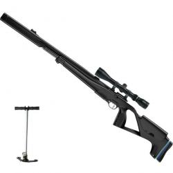 Carabine PCP Stoeger XM1 S4 + Lunette 4 x 32 Cal. 4,5 mm,19,9 J.+ Pompe Bar