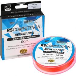 Nylon Memory Free Rs Competition Low Frequency Red 0,60Mm 100M 40/100-9,1KG