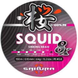 Tresse Sakura Squid 8 Pink 150M 10/100-6KG