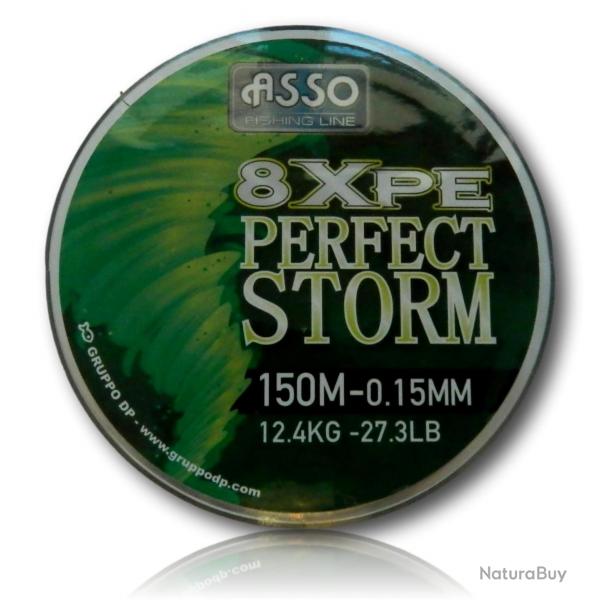 TRESSE PERFECT STORM 8X 15/100 VERTY 150M