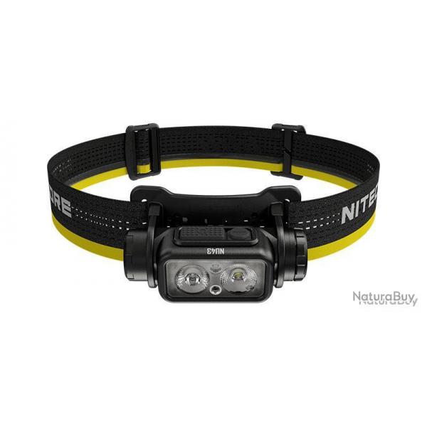 Lampe Frontale Nitecore Nu43 Noir - 1400 Lm - NCNU43