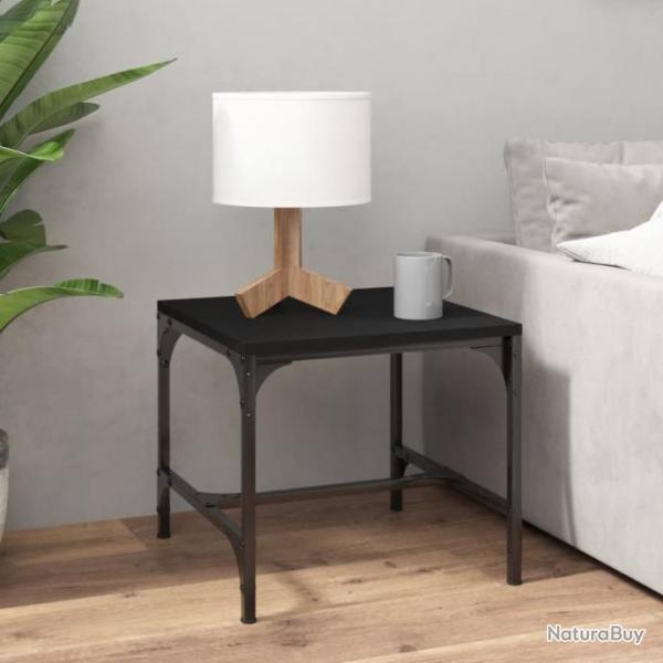 Table d'appoint Noir 40x40x35 cm Bois d'ingnierie