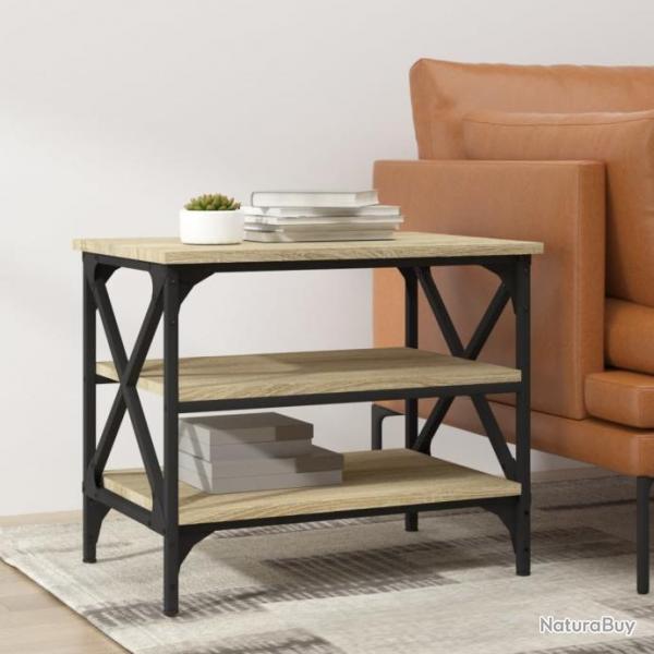 Table d'appoint Chne sonoma 55x38x45 cm Bois d'ingnierie