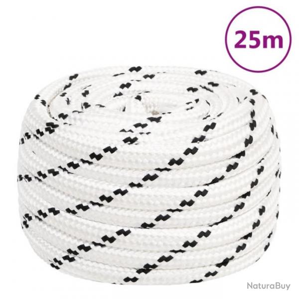 Corde de travail Blanc 20 mm 25 m Polyester