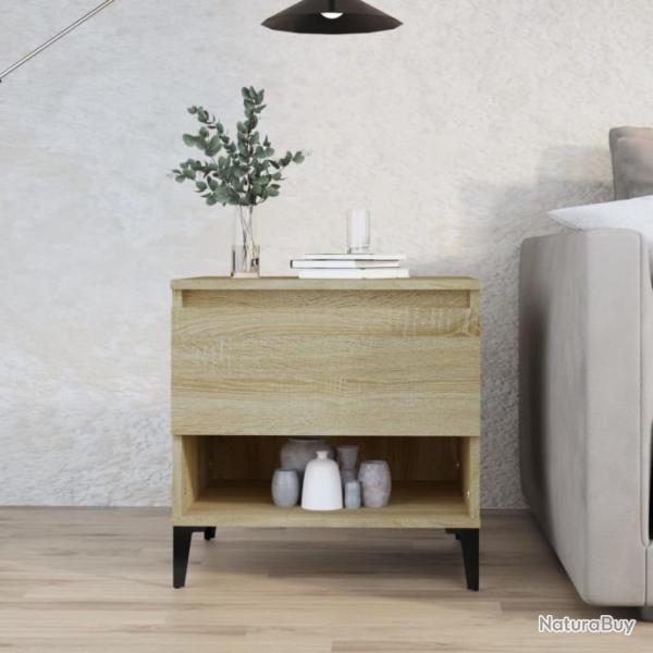 Table d'appoint Chne sonoma 50x46x50 cm Bois d'ingnierie