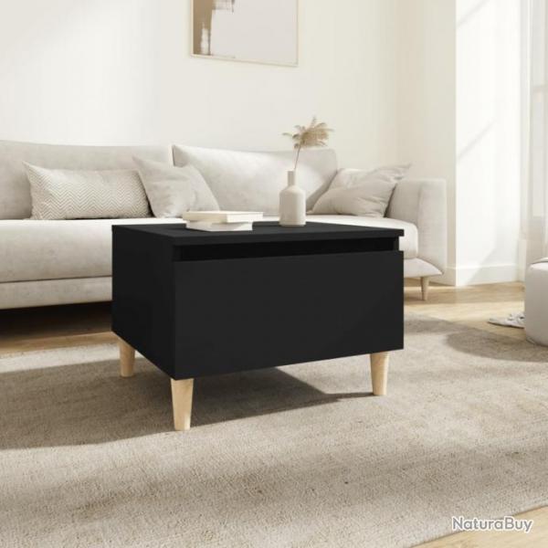 Table d'appoint Noir 50x46x35 cm Bois d'ingnierie