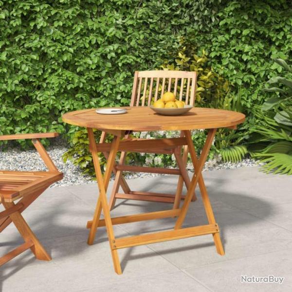 Table pliable de jardin  90x75 cm Bois d'acacia solide