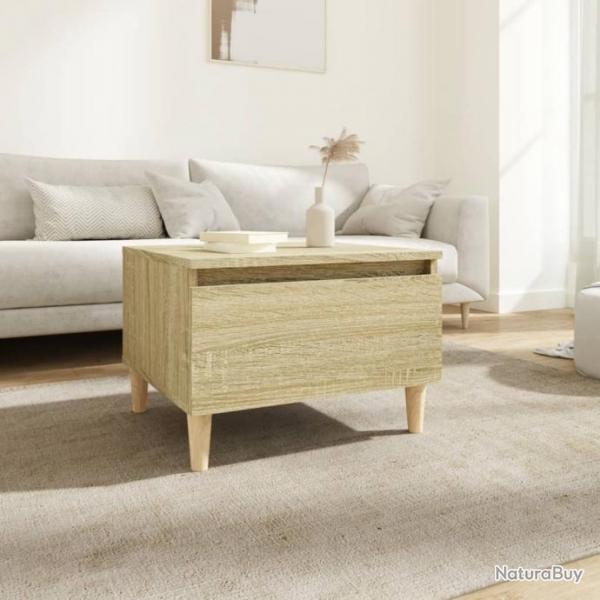 Table d'appoint Chne sonoma 50x46x35 cm Bois d'ingnierie