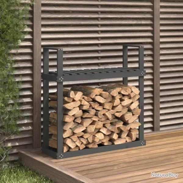 Support pour bois de chauffage Gris 110x35x108,5 cm Bois de pin