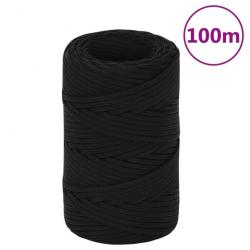 Corde de travail Noir 2 mm 100 m Polyester