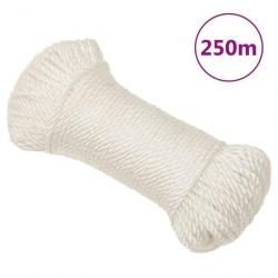 Corde de travail Blanc 8 mm 250 m polypropylène