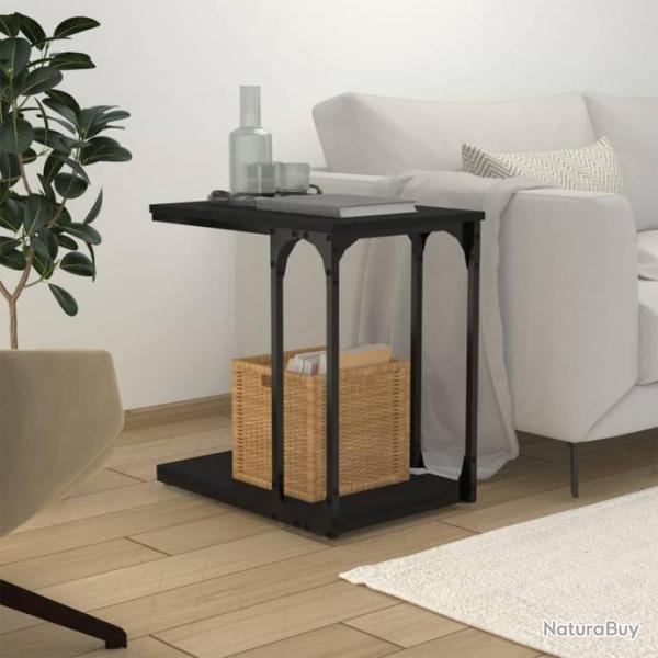 Table d'appoint Noir 50x35x52 cm Bois d'ingnierie