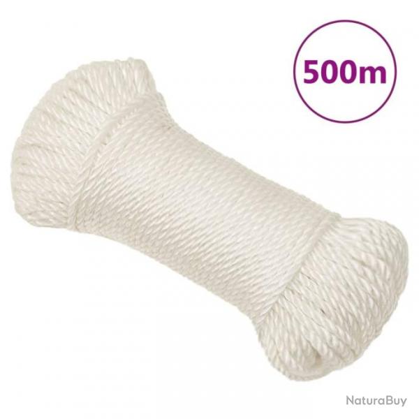 Corde de travail Blanc 6 mm 500 m polypropylne