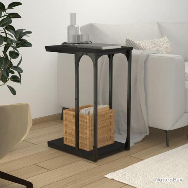 Table d'appoint Noir 40x30x60 cm Bois d'ingnierie