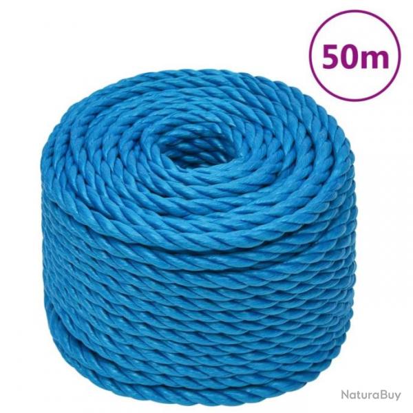 Corde de travail Bleu 24 mm 50 m polypropylne