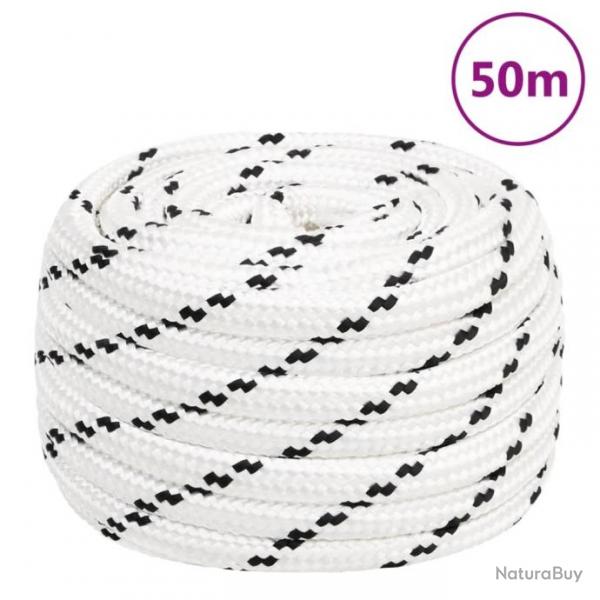 Corde de travail Blanc 18 mm 50 m Polyester