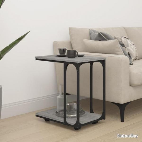 Table d'appoint  roues Sonoma gris 50x35x55,5 cm