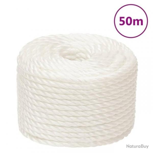 Corde de travail Blanc 14 mm 50 m polypropylne