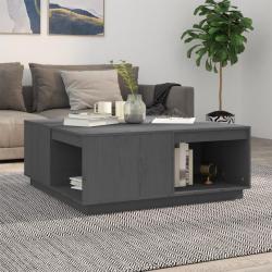 Table basse Gris 100x101x40,5 cm Bois massif de pin