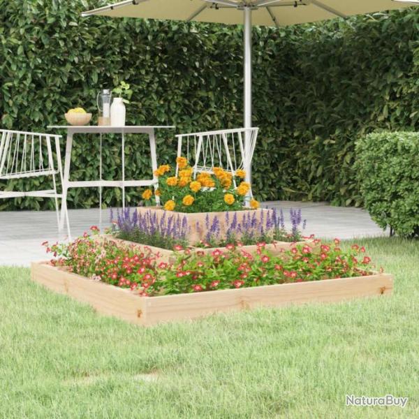 Jardinire 80x80x27 cm Bois massif de pin