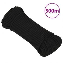 Corde de travail Noir 4 mm 500 m Polyester