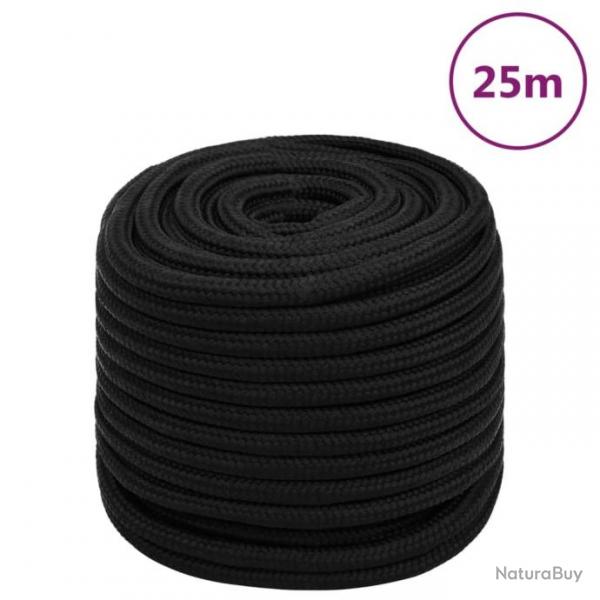 Corde de travail Noir 18 mm 25 m Polyester
