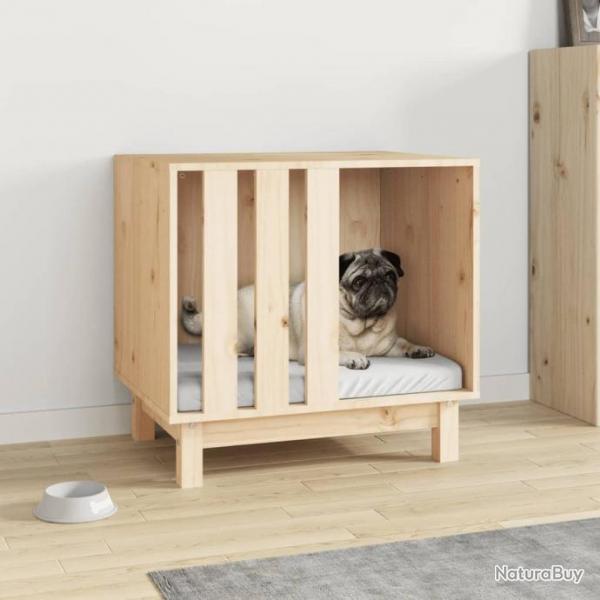 Niche pour chien 60x45x57 cm Bois de pin massif