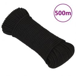 Corde de travail Noir 3 mm 500 m Polyester