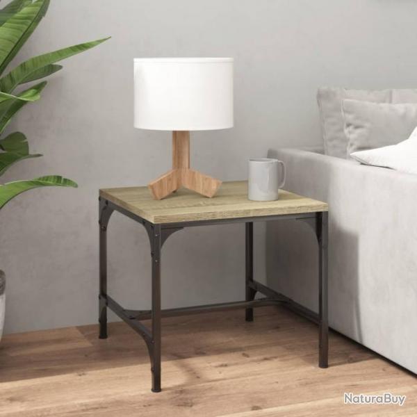 Table d'appoint Chne sonoma 40x40x35 cm Bois d'ingnierie