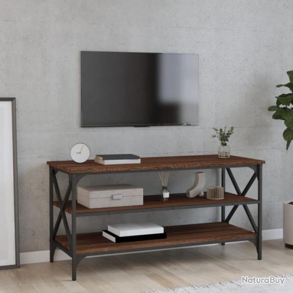 Meuble TV Chne marron 100x40x50 cm Bois d'ingnierie