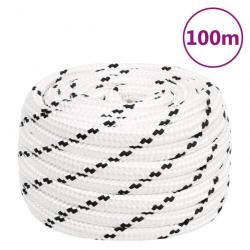 Corde de travail Blanc 18 mm 100 m Polyester