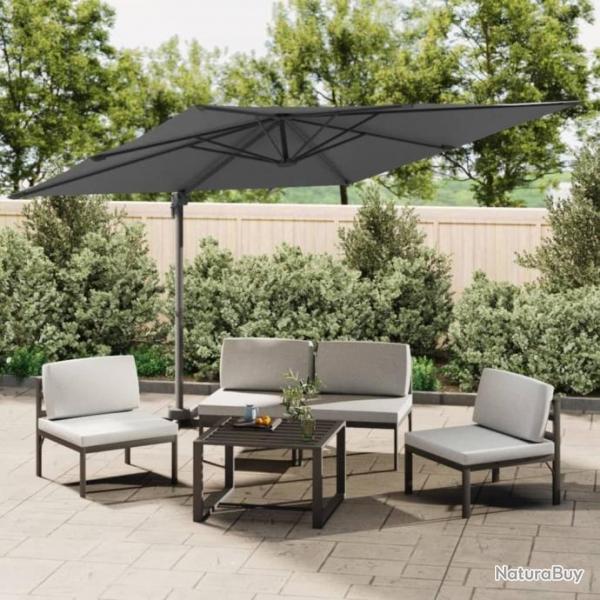 Parasol cantilever  LED Anthracite 400x300 cm